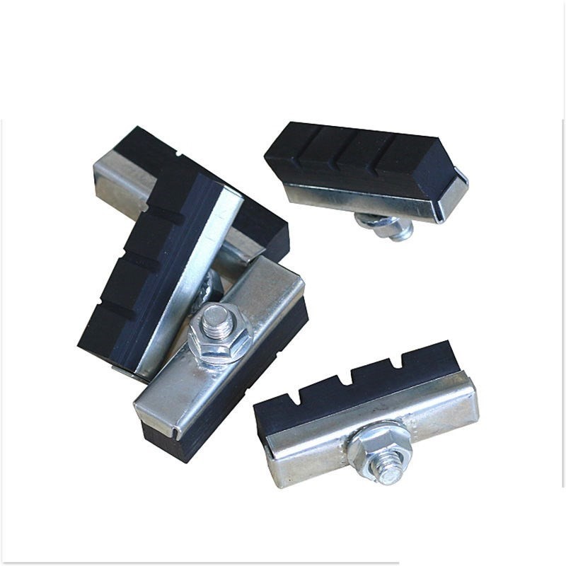 自行车刹车皮折叠车山地车单车刹块钳刹车橡胶前刹车片闸皮童车 3对