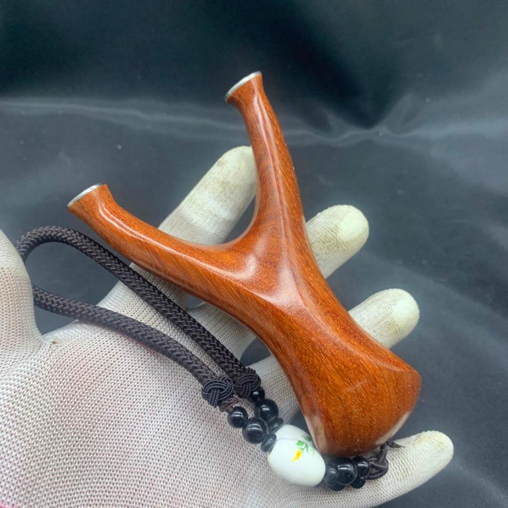 高质感细磨竞技强力弹弓龙鳞实木眼镜蛇弹弓竞技个性异形小扁皮反曲弹