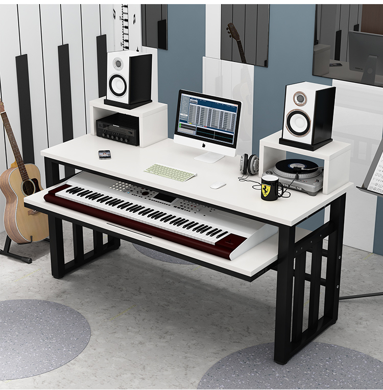 梓茈电子琴桌简约现代编曲桌工作台家用琴架琴桌电钢琴音乐调音录音棚