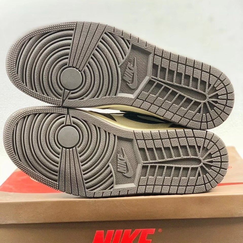 【官方自营旗舰】莆田aj1高帮倒勾鬼脸篮球鞋ts联名倒钩aj1男女鞋运动