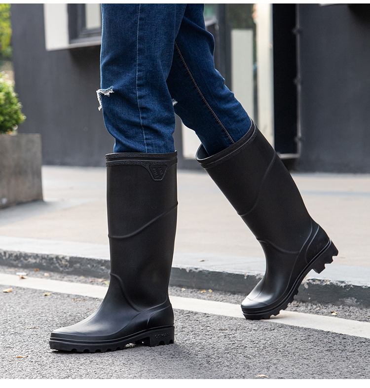 男士水桶鞋男长款防水防滑长筒胶鞋雨鞋夏非过膝长靴水鞋高筒耐磨工作