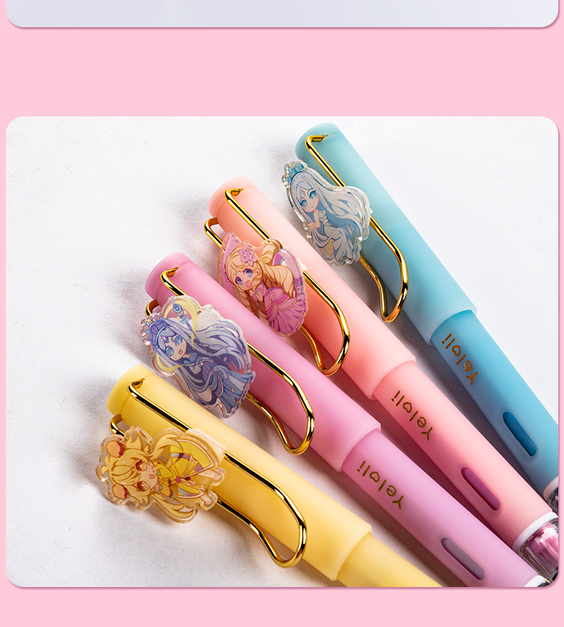 叶罗丽盲盒钢笔女生可爱少女心小学生68岁专用可换墨囊三年级正姿练字