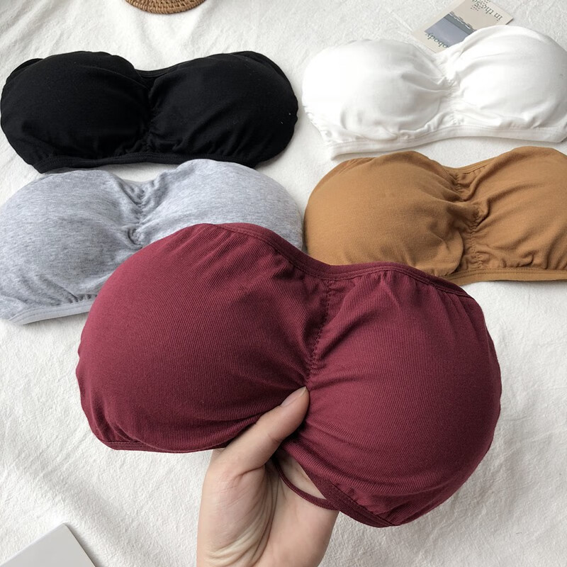 京选优品防走光内衣抹胸裸胸裹胸布内衣抹胸防走光裹胸带胸垫文胸