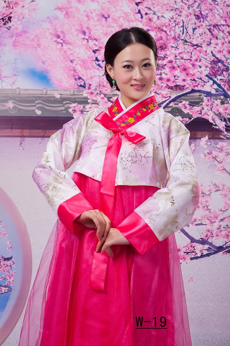 伊必圣朝鲜族演出服装大长今服成人女服少数民族传统服韩服紫色s