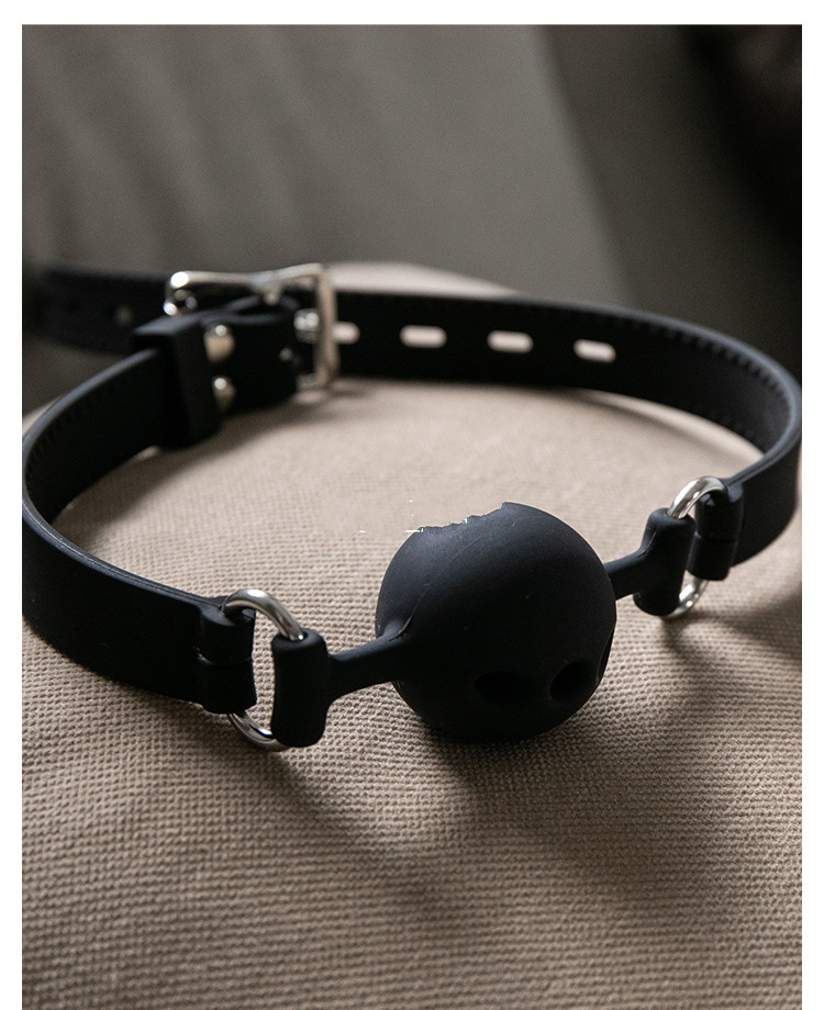 口球甜夜强制调教奴性玩具成人专用硅胶口塞sm枷道具高潮 小 黑色