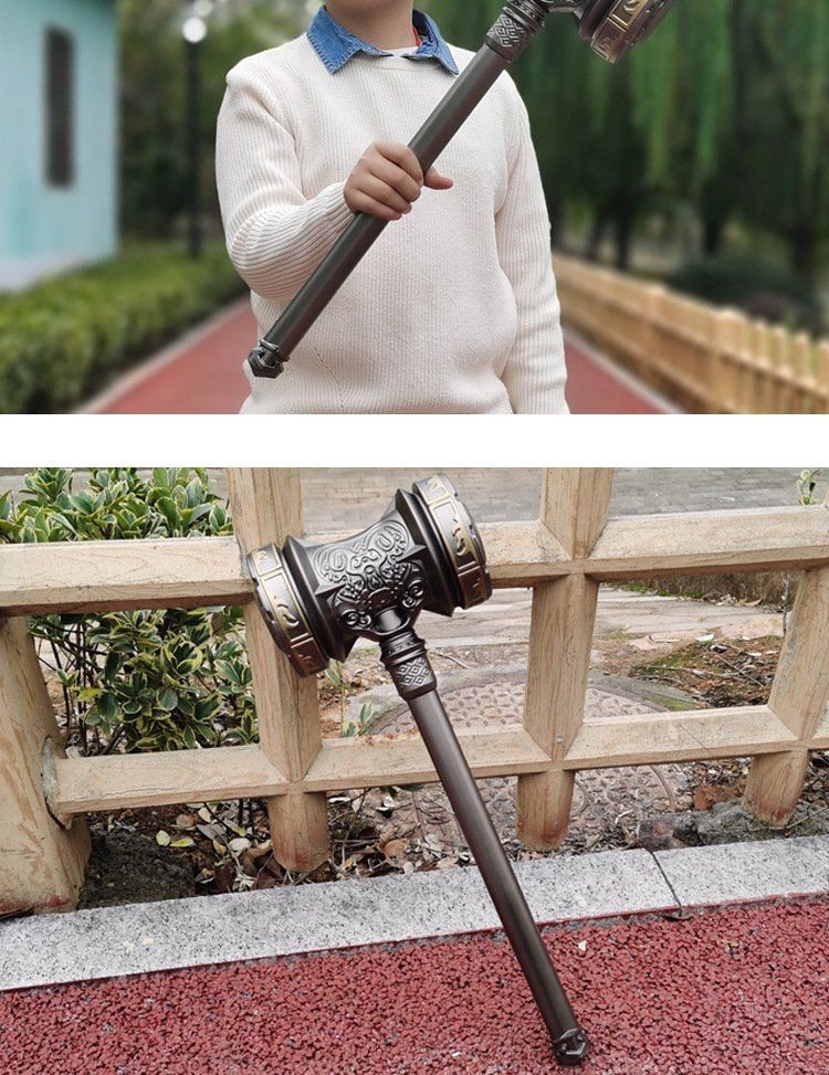 厘米吴天锤超大号一米1米唐三玩具 昊天锤枪色闪光12cm(锌合金)【图片