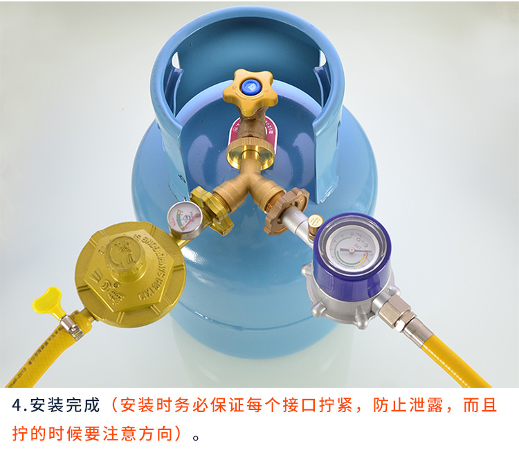 煤气罐铜三通转接头一分二路接口液化气钢瓶减压阀分流一拖二接头