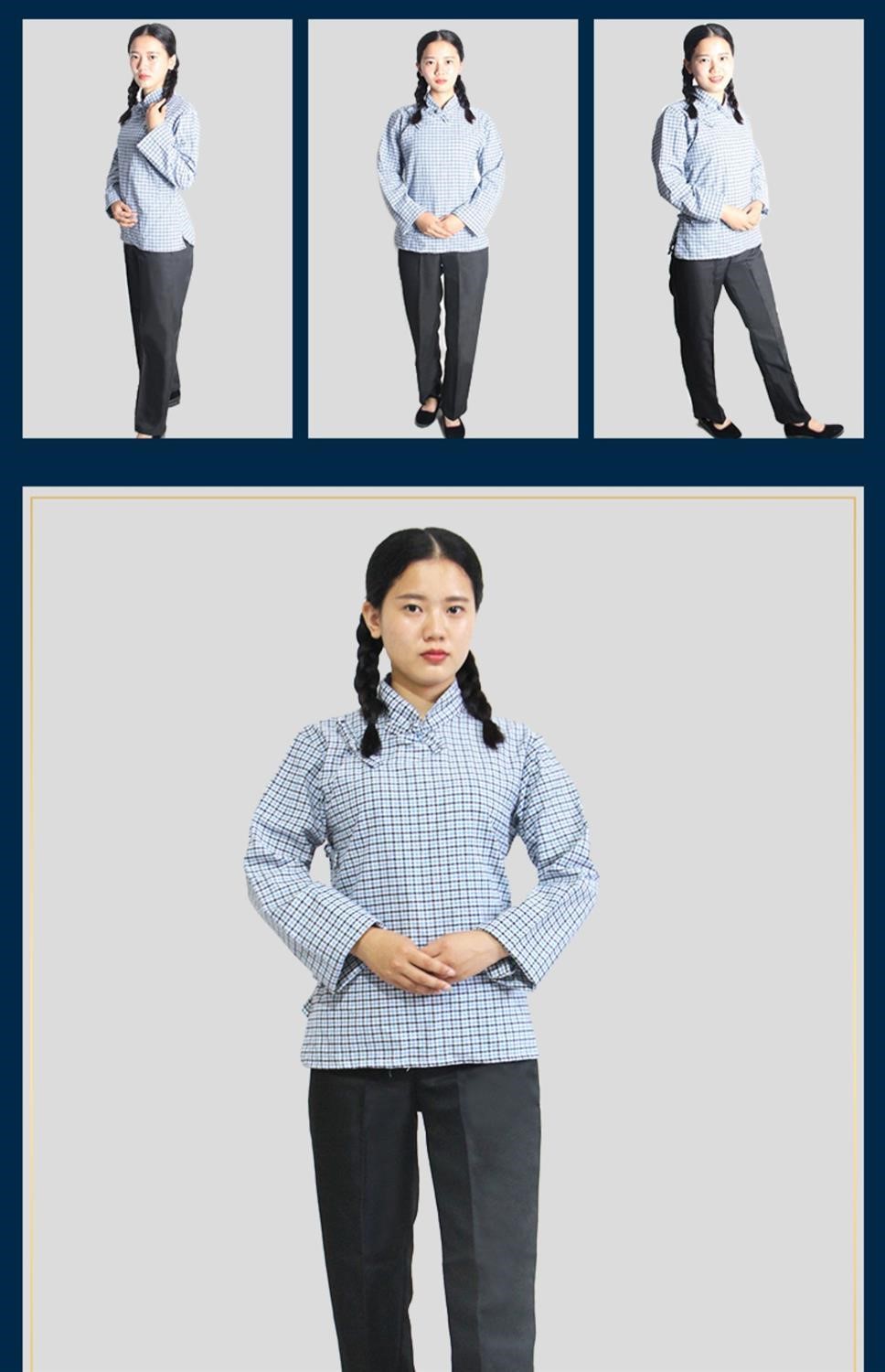 90年代服装八十年代怀旧服装90农民衣服小品舞蹈平民百姓村姑采茶女