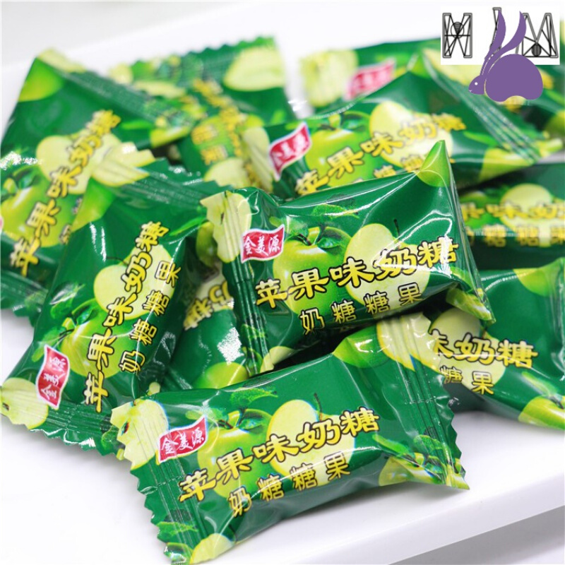 (青苹果味糖奶糖 怀旧菠萝糖小时候 怀旧幼儿园小朋友小礼品糖果 菠萝