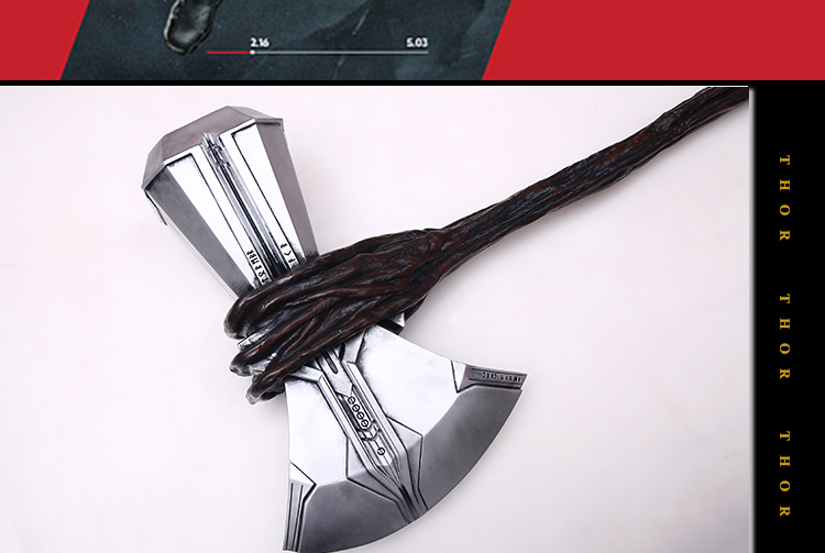 定制复仇者联盟雷神之锤4暴风战斧1:1新武1器大号风暴战斧模型玩具 总