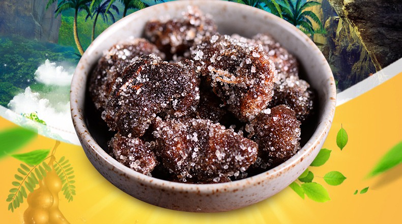 清竹林野酸角1000g云南特产冰糖酸角罗望子甜角糕酸豆角零食 野酸角