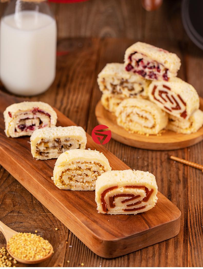奶皮子鲜卷内蒙古草原特产奶酪蔓越莓毛巾卷奶制品食品零食夹心葡萄干
