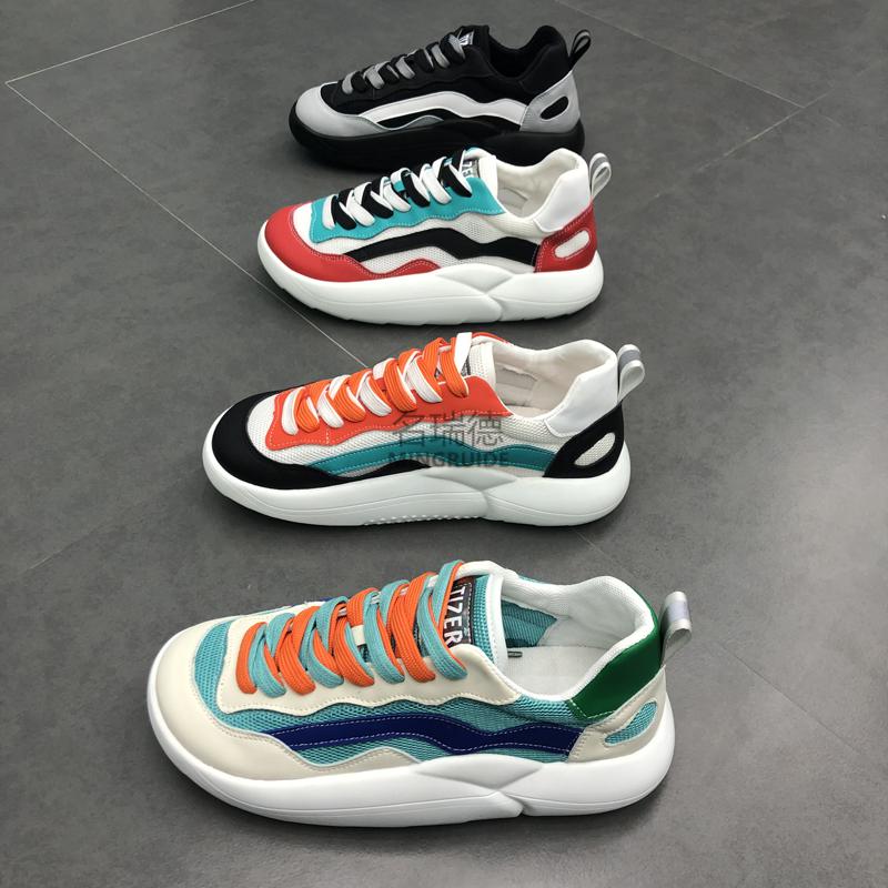 小丑鞋丑萌鞋男大头鞋夏季潮流网红休闲百搭透气网面黑色40