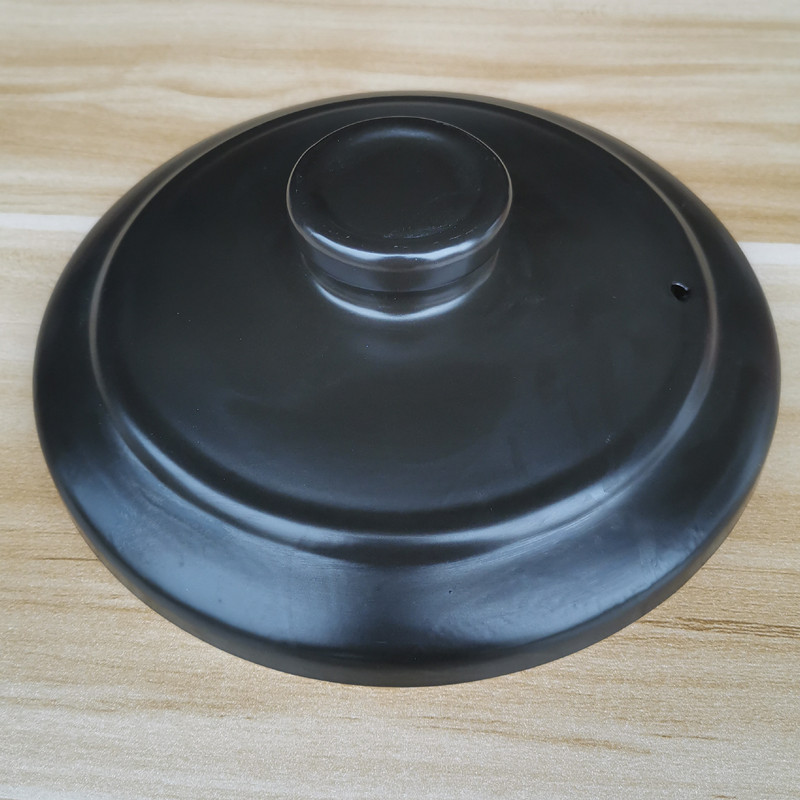 食赞 康舒家用陶瓷砂锅盖子配件电炖汤煲沙锅单盖中药壶黑白色煲汤