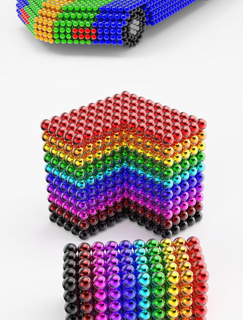 磁力球磁力棒5mm魔力珠马克八克球便宜成人解压玩具 缤纷彩色巴克球
