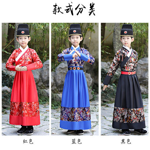 Kwcm 儿童锦衣卫飞鱼服明朝古装男童汉服侠客四大名捕表演出服装冬黑色1 衣服帽子外披150 图片价格品牌报价 京东