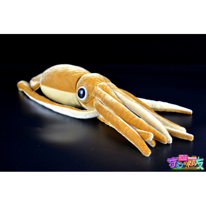 大王乌贼玩具 shasha 乌贼公仔 仿真大王乌贼毛绒玩具 仿真海洋动物