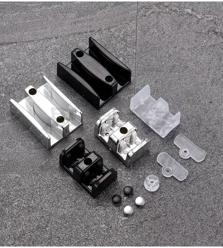 淋浴房配件浴室移门限位器玻璃门止摆器移门滑块玻璃门定位引导器 4.