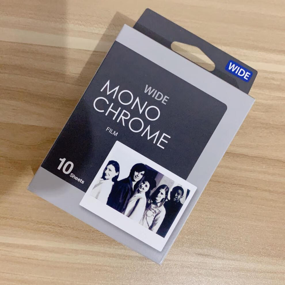 拍立得相纸 富士拍立得5吋宽幅白边相纸 instax210 wide300彩虹黑白