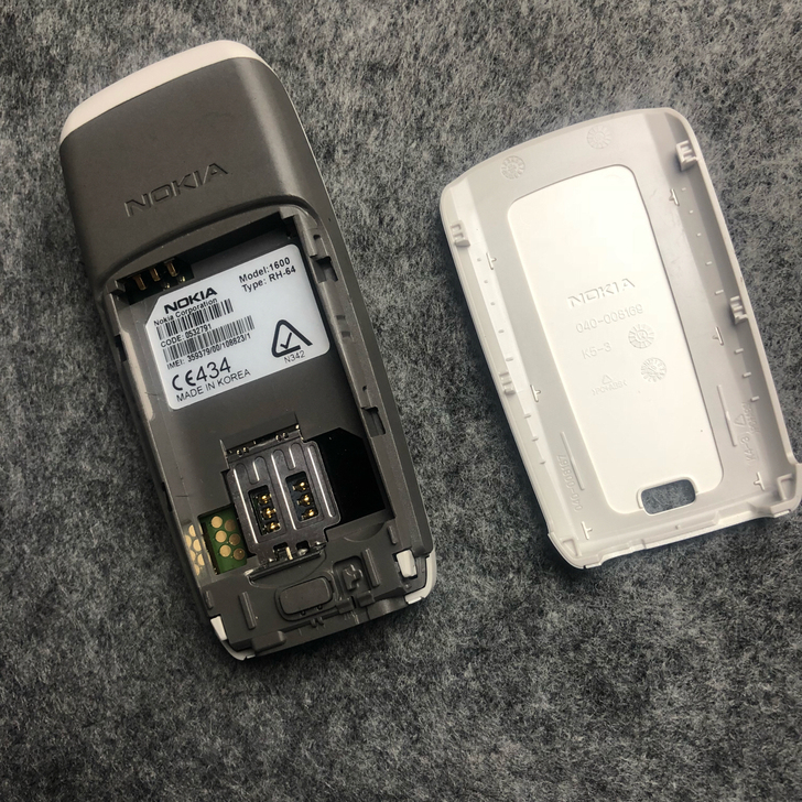 诺基亚1600水晶按键直板迷你小手机超长待机学生备用老年人手机白色