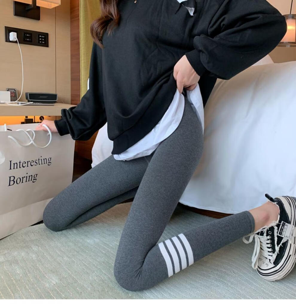 圣雪莎秋裤女高中生打底裤袜外穿显瘦春秋款女装打底裤子女2021新款