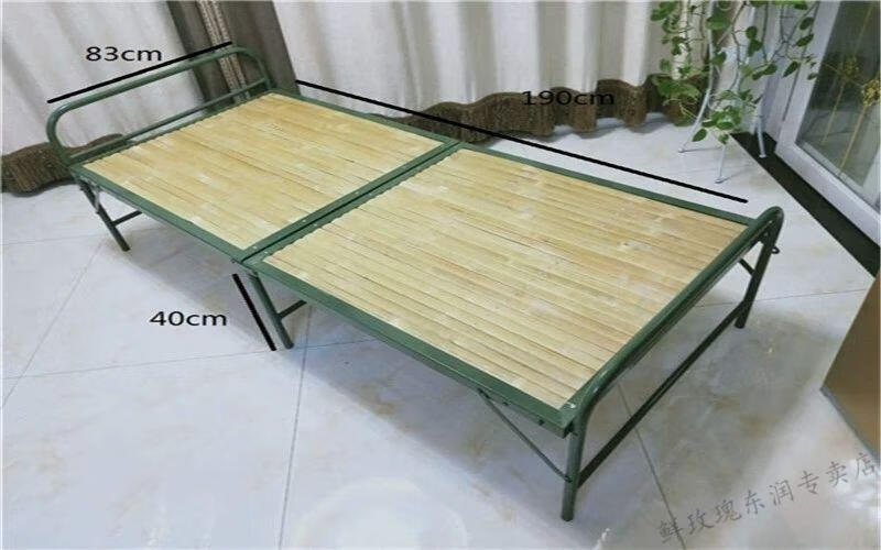 凉板床竹板床折叠床陪护床工地床家用床双人竹板床单人床午休床竹条床