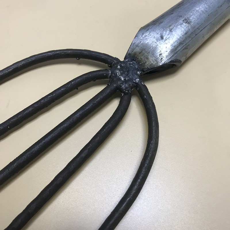 渔叉头多功能锻打渔叉四齿实心老式铁手工大倒刺渔叉叉鱼插渔叉子钢叉