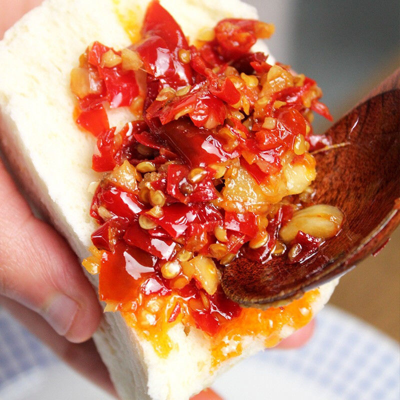 鱼头酱料即食剁椒下饭酱蒸食辣炒牛肉拌面酱卤料袋装剁椒王120g5袋