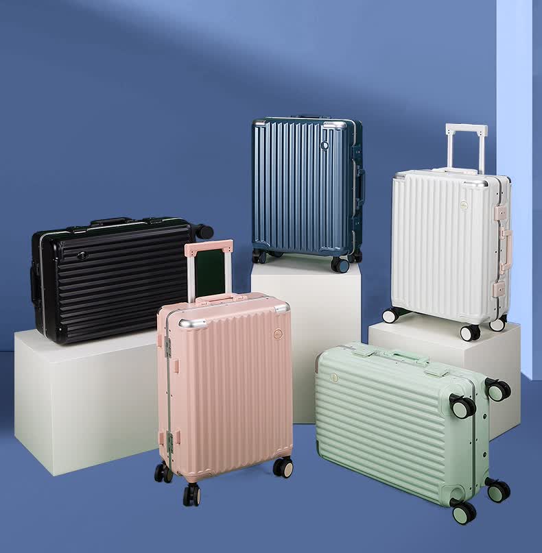 2022新款亚洲豹铝框拉杆箱锁扣行李箱女20英寸登机旅行箱24男密码箱26