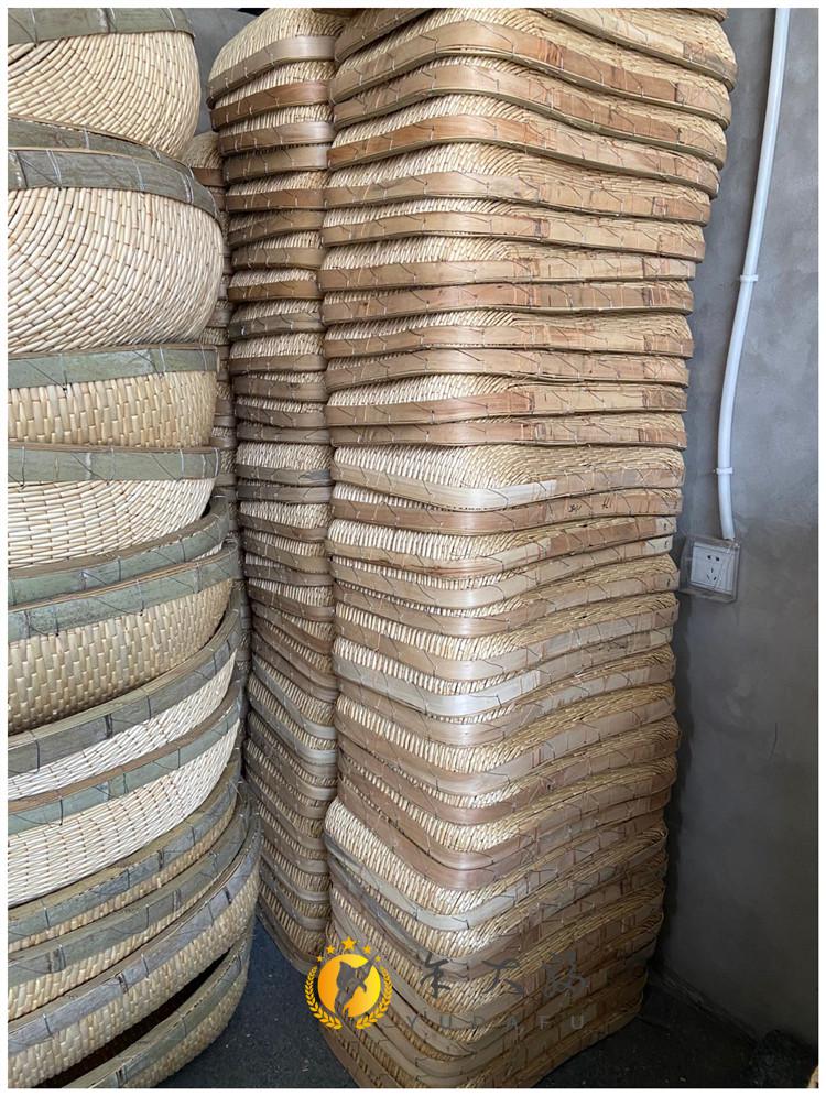 商用柳条簸箩现捞卤菜筐非标定制 柳编长70宽43高16厘米半包【图片