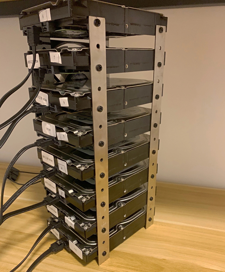 硬盘架机械硬盘笼支架外置硬盘架35台式机硬盘盒支架黑色