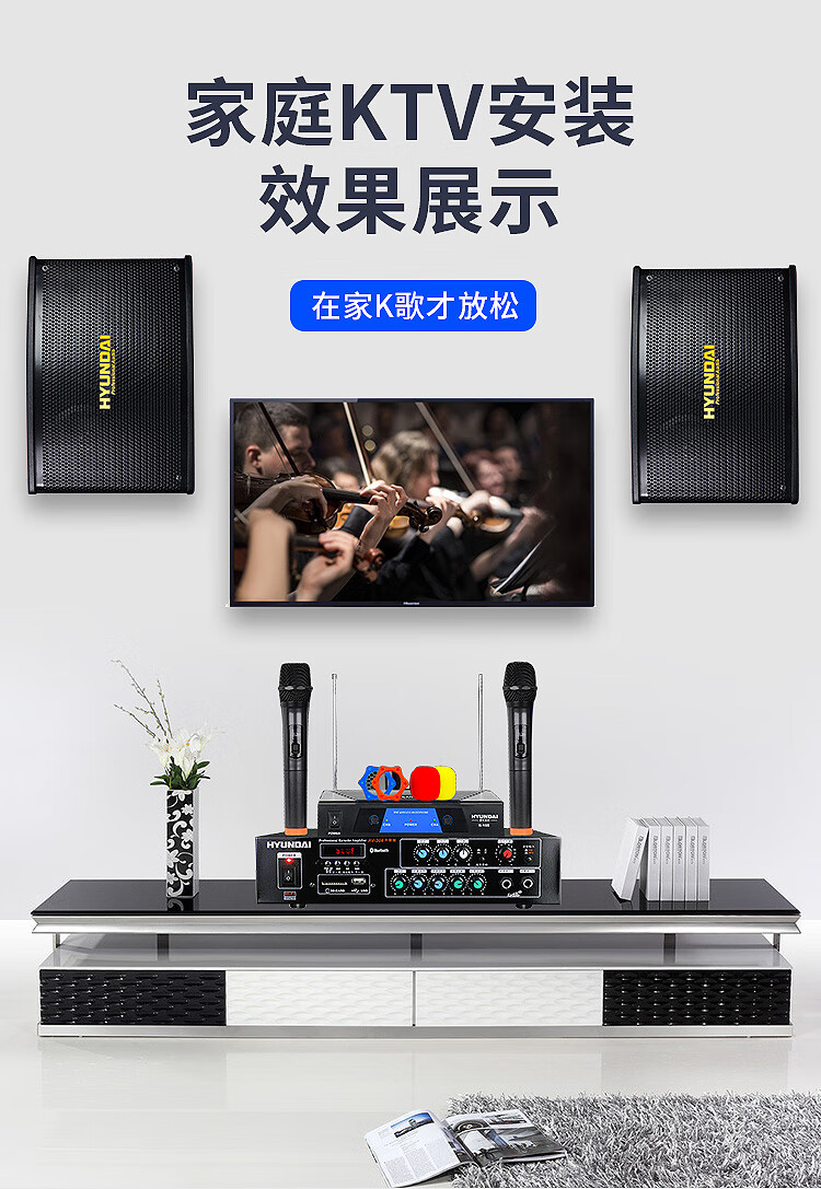 家庭影院ktv音响组合套装 家用卡拉ok会议舞台功放音响设备客厅 家庭