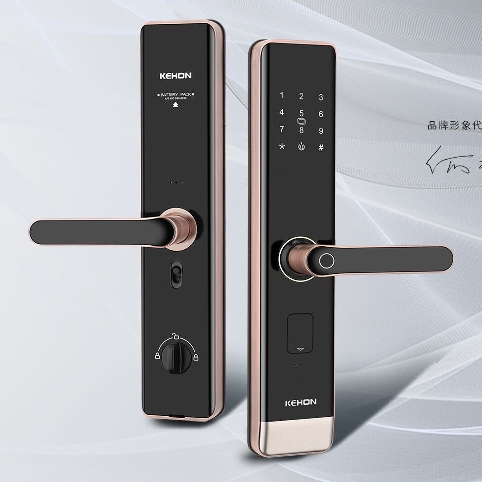 琦莎科熊官方同款k8智能指纹锁防盗门家用智能密码锁酒店公寓通用电子