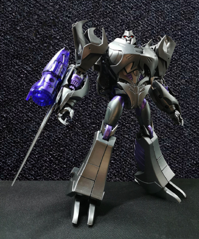 万代声波变形玩具 阿帕奇擎天冲锋柱 tfp金刚电镀暗黑威震v天声波