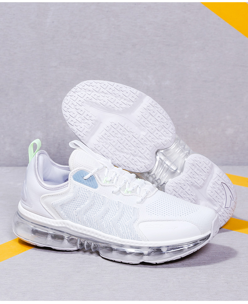 安踏全掌气垫鞋男鞋2021夏季新款网面透气减震运动鞋休闲跑步鞋男