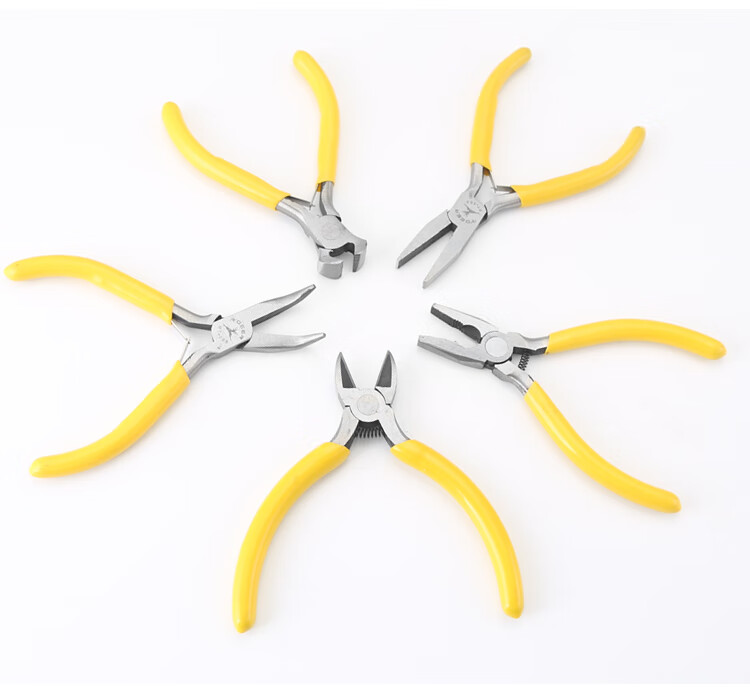 工业不锈钢5寸迷你小钳子尖嘴圆嘴斜口弯嘴钳老虎钳手工diy首饰迷你