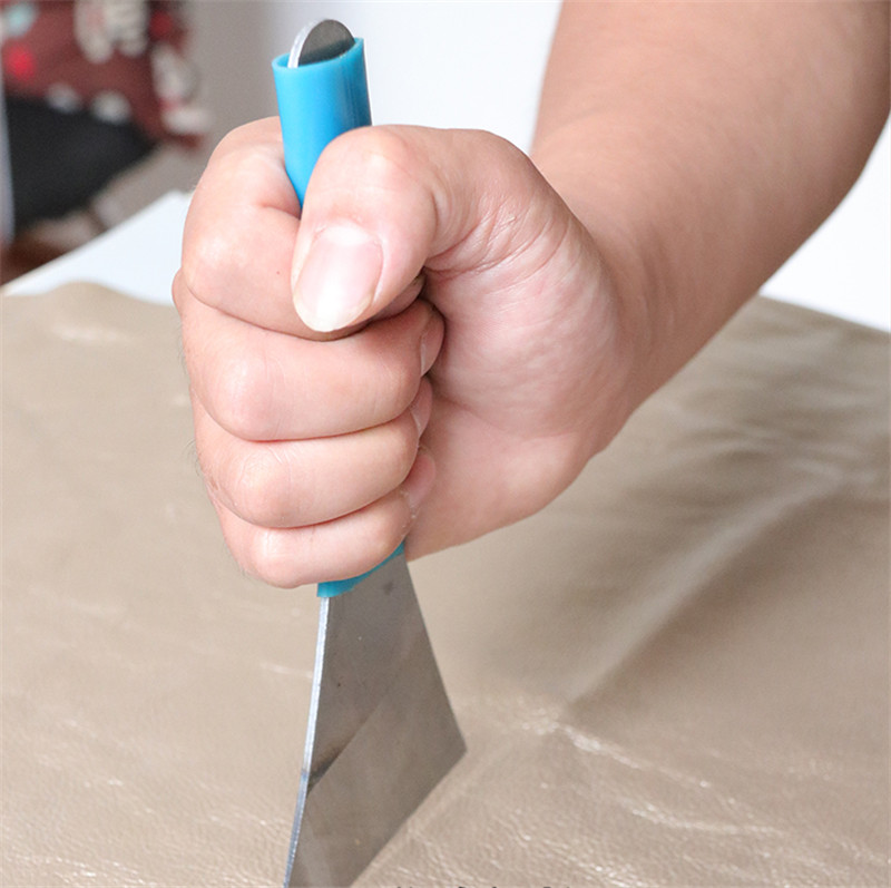 刻刀皮革刀修鞋工具锋钢皮革皮雕三角平口手工白钢裁皮刀三角形修鞋刀