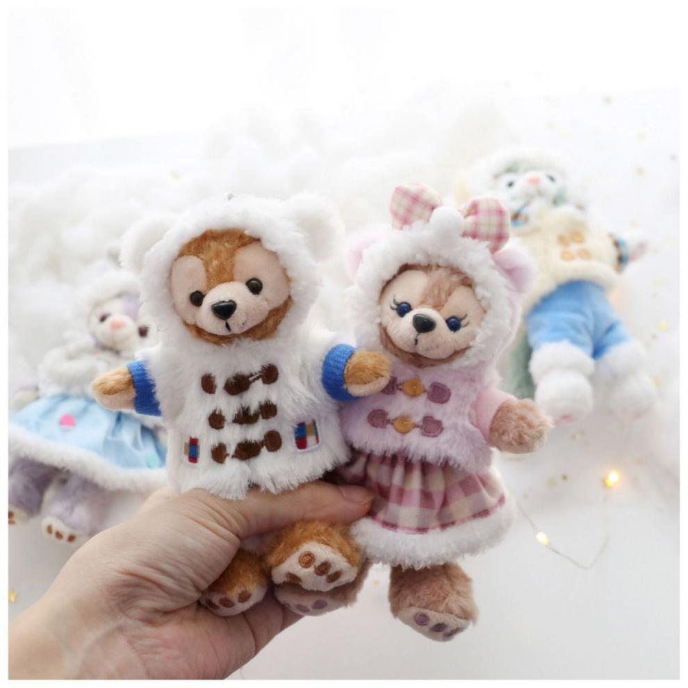 迪士尼乐园同款星黛露挂件达菲熊雪莉玫胸针书包挂饰毛绒公仔抱抱熊