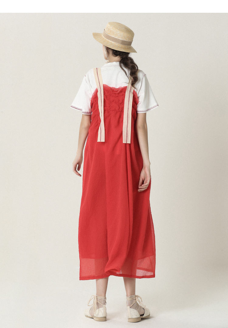 ein言原创气质吊带舒适连衣裙女装2022新款夏石墨黑m