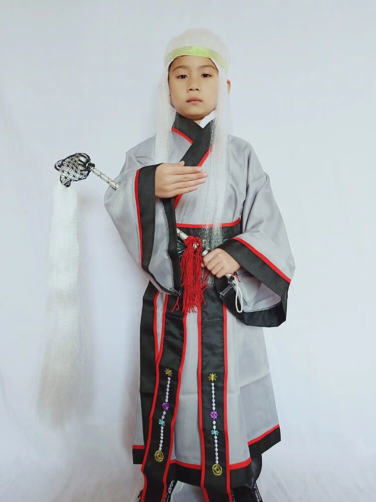 玉兔服装 儿童后羿射日服装童话剧舞台演出嫦娥玉兔头饰吴刚斧头逢蒙