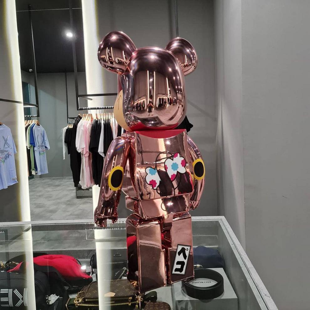 菡筱 空山基手办 熊积木熊空山基2g400%发光公仔摆件 atmos珠光白 400