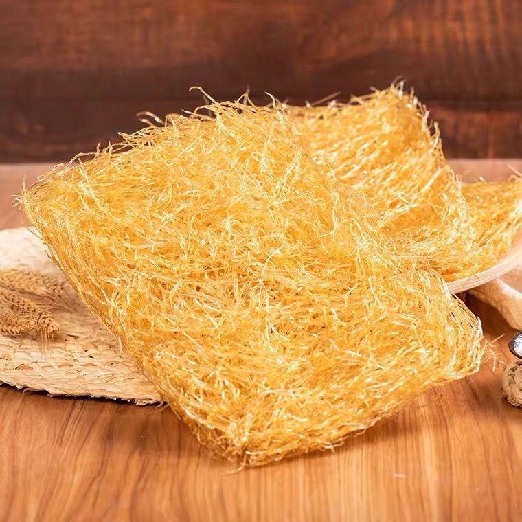素翅胶翅丝350g1袋酒店佳品人造海鲜干货金黄色400g