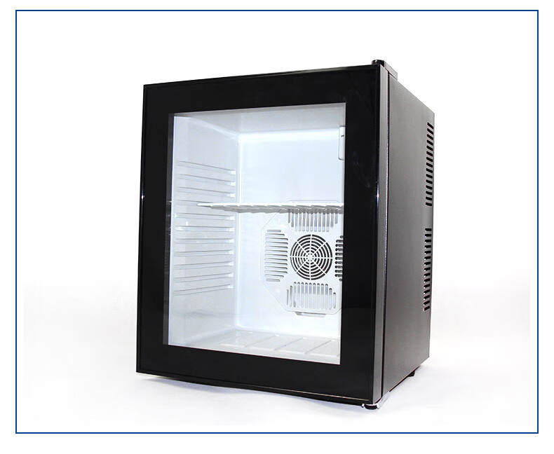 酒店客房用小冰箱透明家用冷藏迷你小型留样柜 40l不带锁【图片 价格