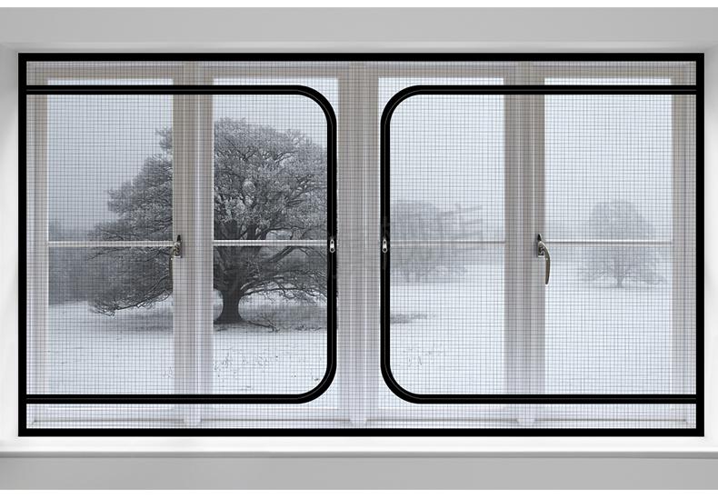 防蚊纱窗 窗户防蚊纱窗网自装魔术贴自粘家用防猫抓防鼠不锈钢沙窗纱