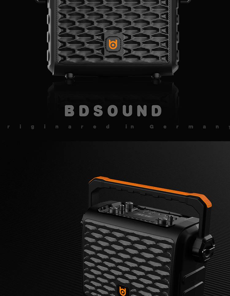 贝德音响0887s小k歌户外直播声卡手提0587大功率8吋蓝牙音箱黑沙8寸