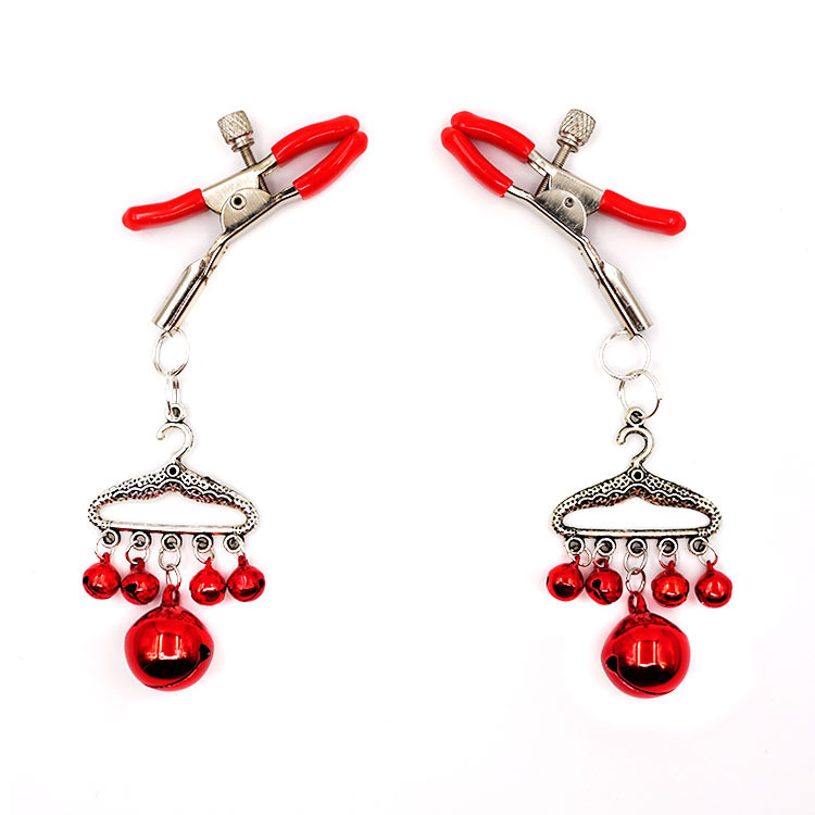 女用乳夹可爱流苏调教铃铛乳夹sm玩具铃儿响叮当惩罚道具 男女夫妻