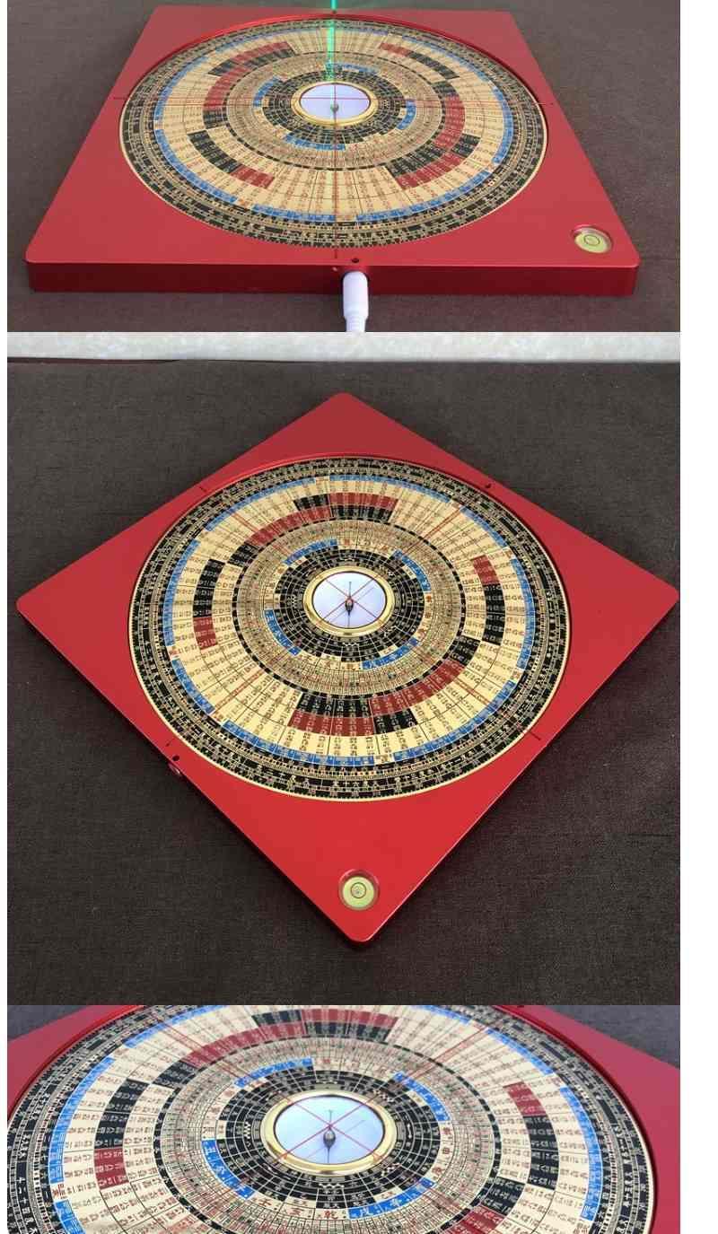 风水三元三合综合罗盘万福堂风水罗盘3d激光罗盘十字三元三合综合盘高