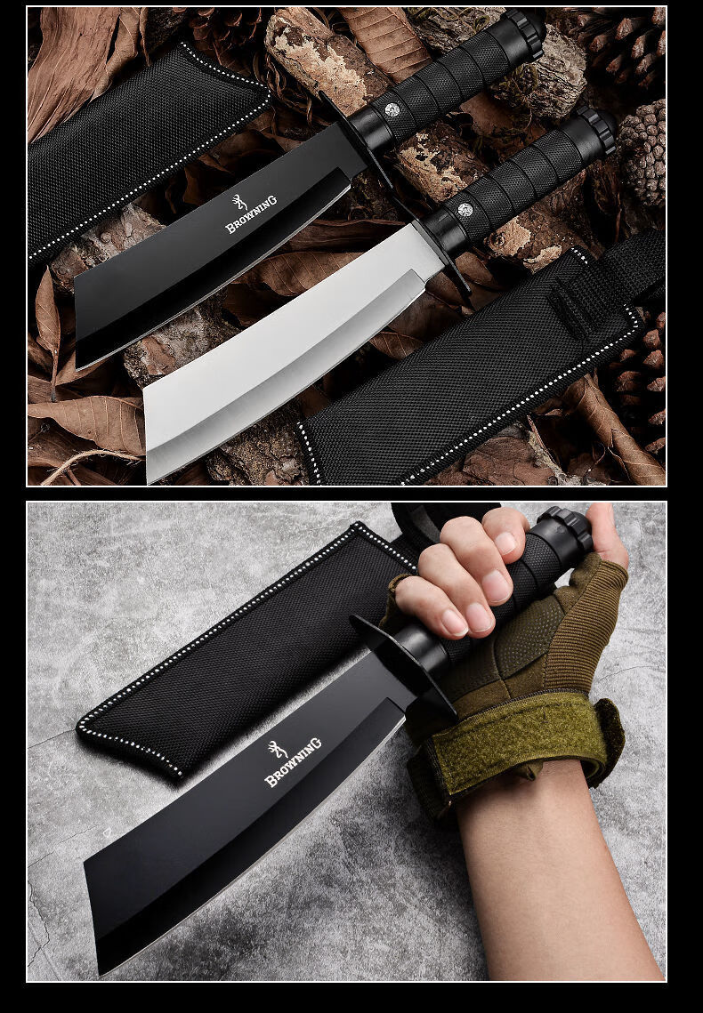 户外刀具多功能军工战术高硬度军刀荒野求生刀野营小刀女男防身刀短款