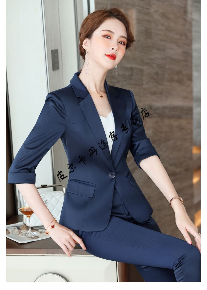 高档女装高端西装套装女夏时尚气质女神范职场售楼部经理职业装正装