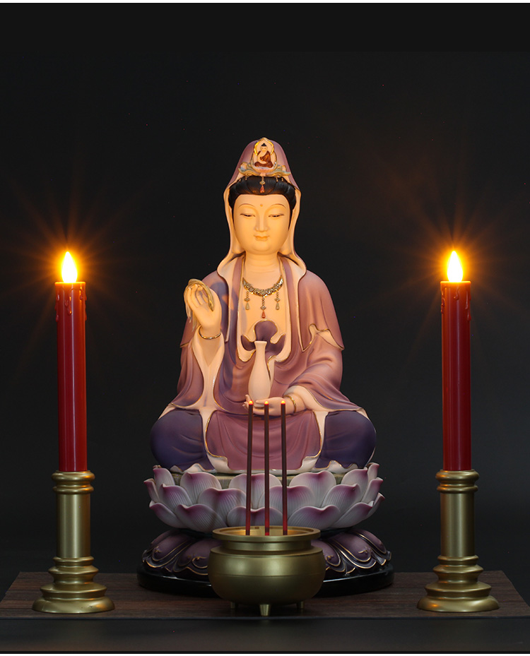 佛前一对灯致福平安led智能可充电蜡烛红蜡烛供佛灯长明灯禅修许愿